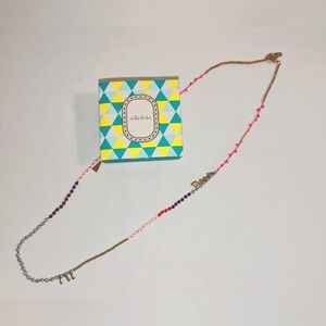 Stella & Dot Reina Necklace in Multi (pink, white, blue) - display piece